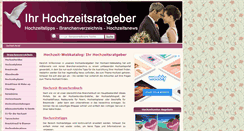 Desktop Screenshot of hochzeit-webkatalog.de