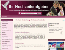 Tablet Screenshot of hochzeit-webkatalog.de